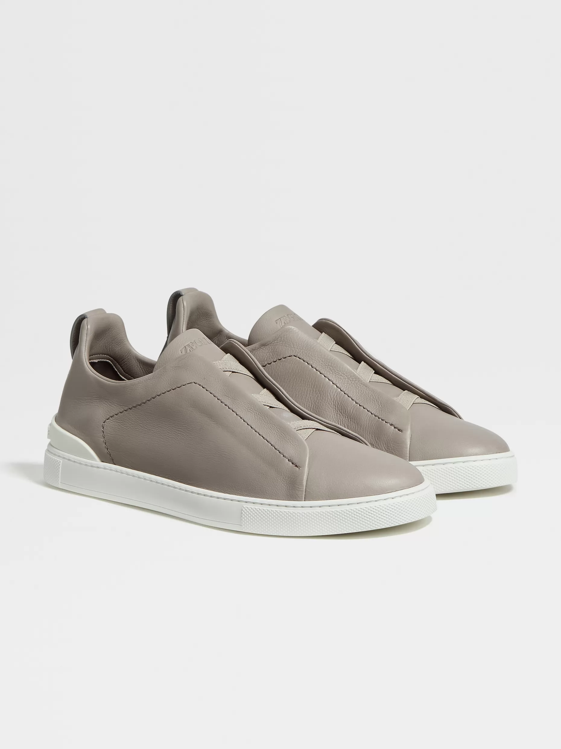 Men ZEGNA Soft Calf Triple Stitch™ Low Top Sneakers