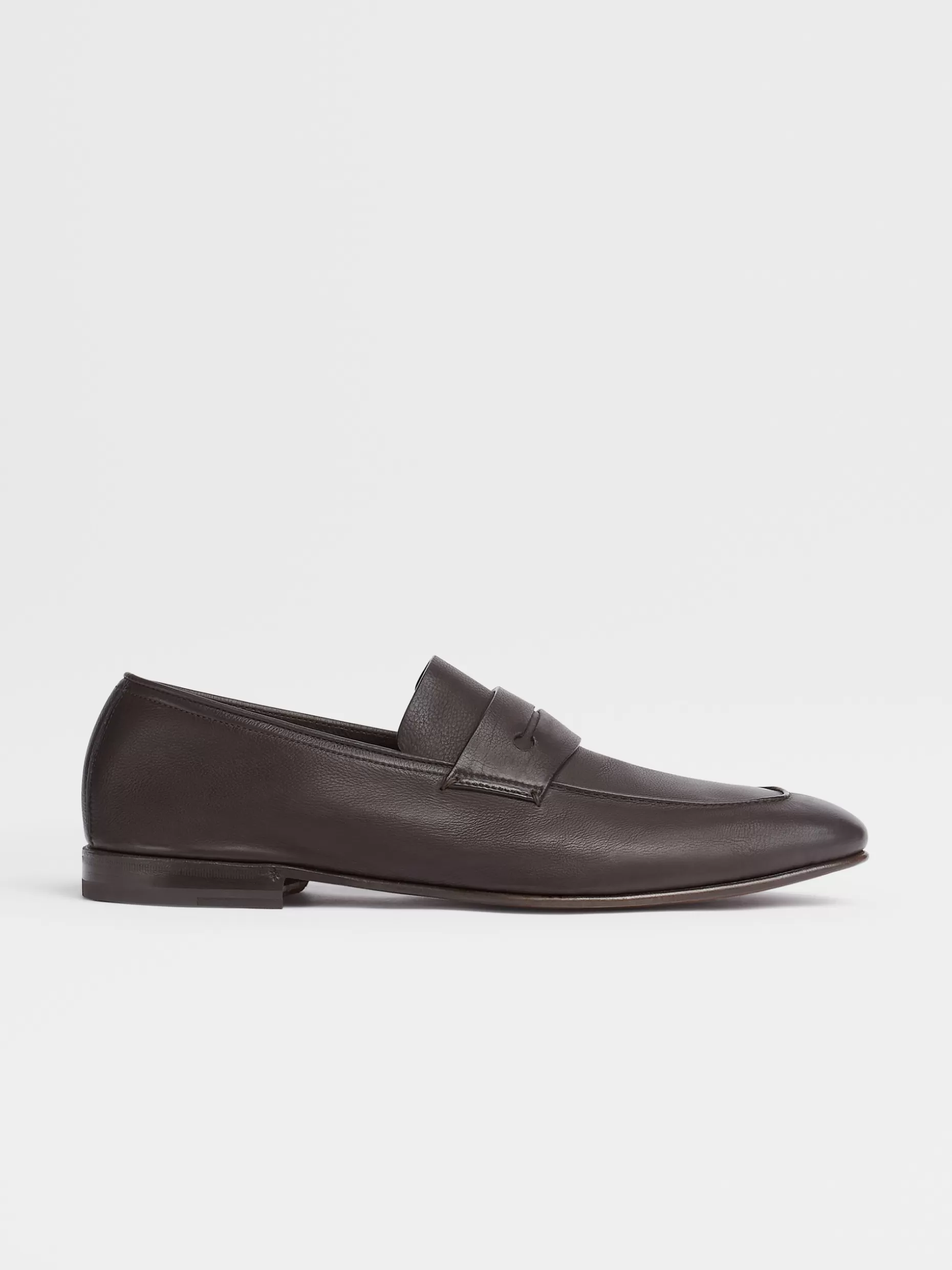 Men ZEGNA Soft Leather L'Asola Moccasin