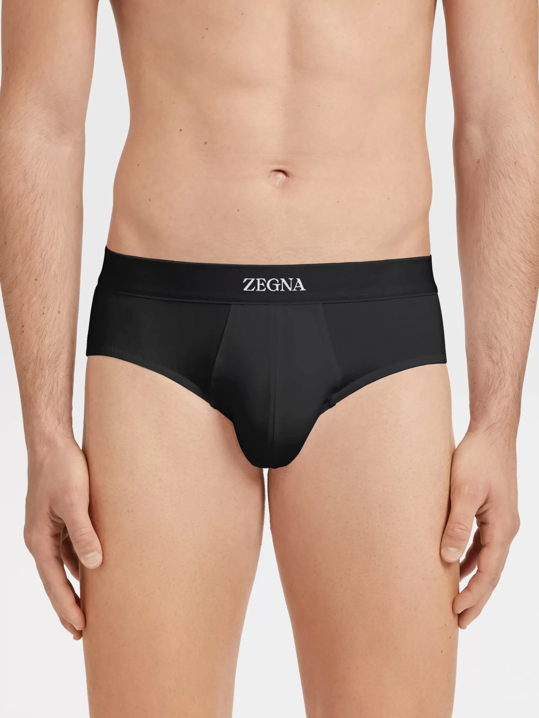 Men ZEGNA Stretch Cotton Midi Brief