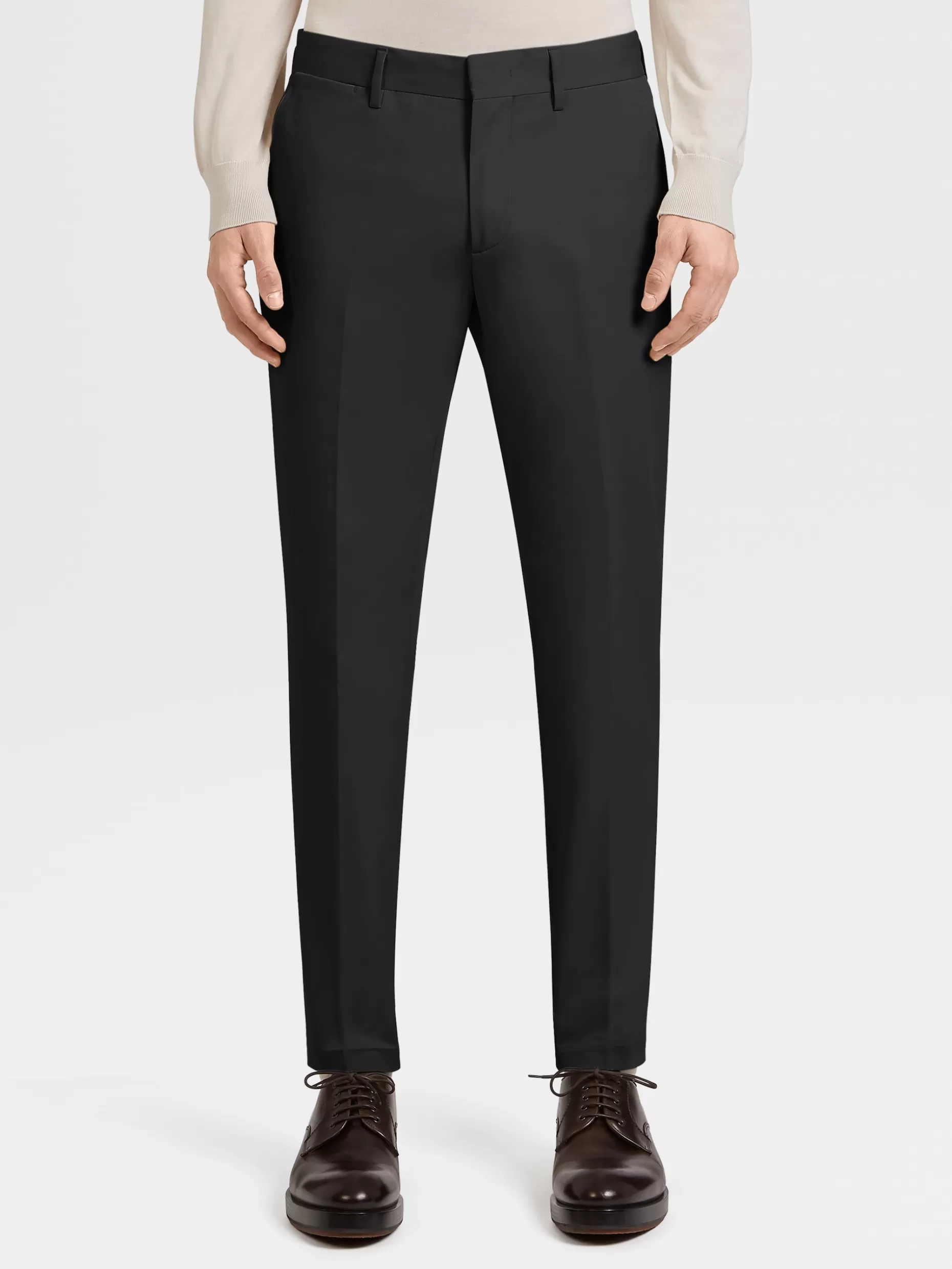 Men ZEGNA Stretch Cotton Trousers