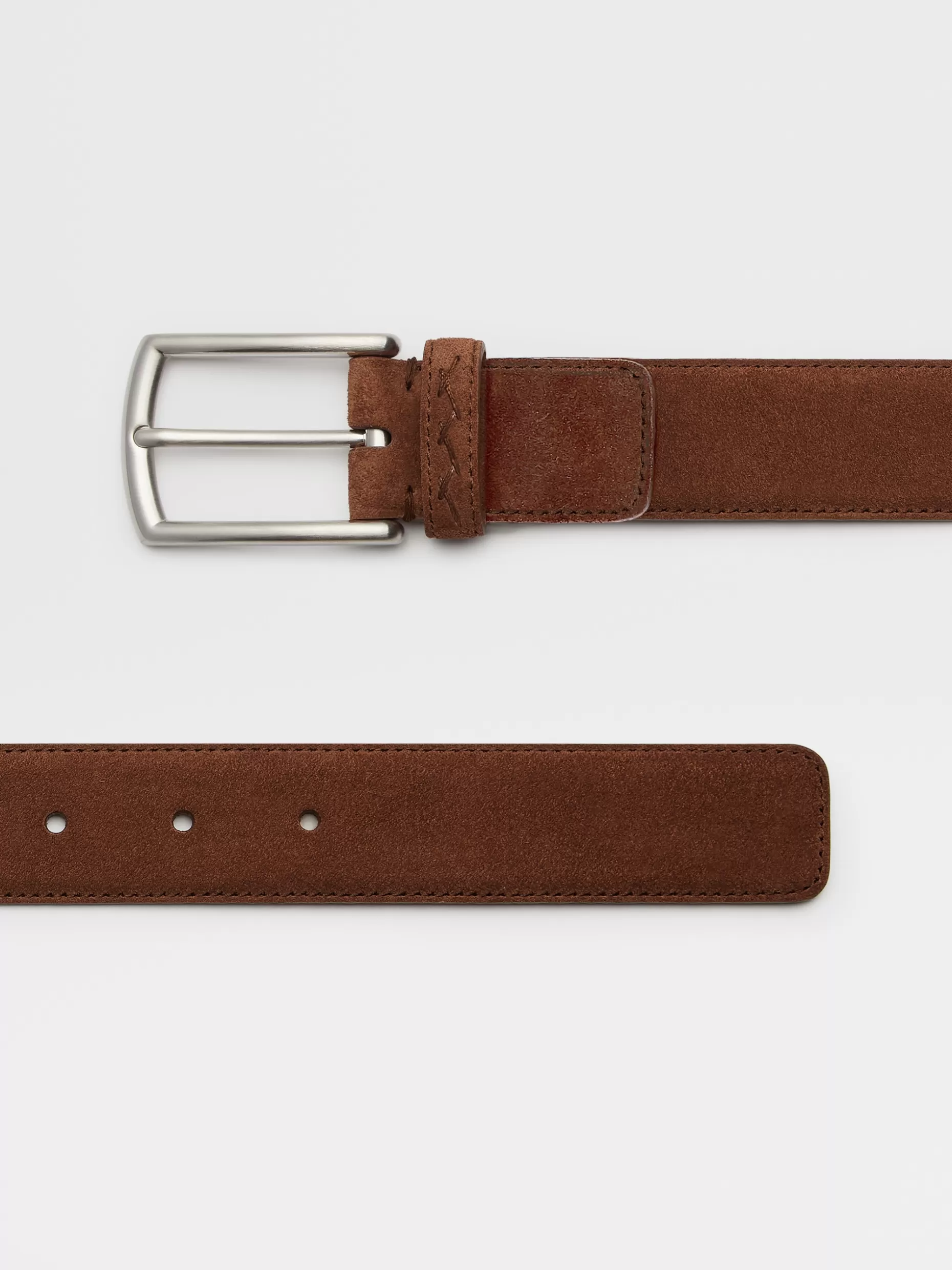 Men ZEGNA Suede Free-Sized Belt