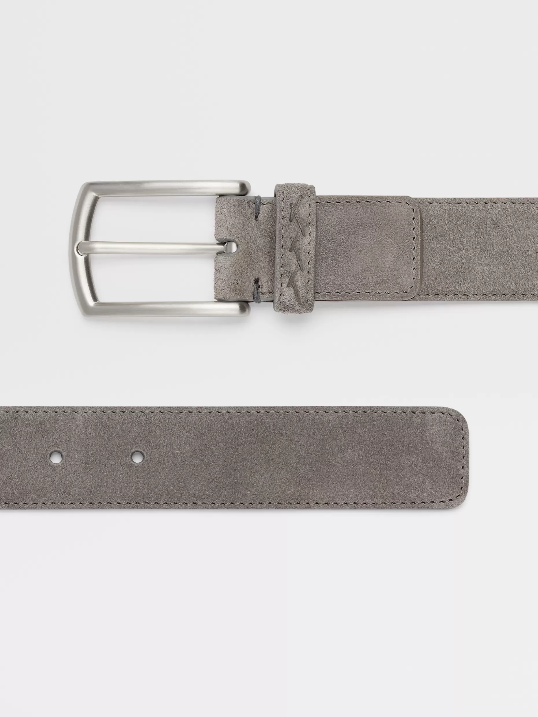 Men ZEGNA Suede Free-Sized Belt