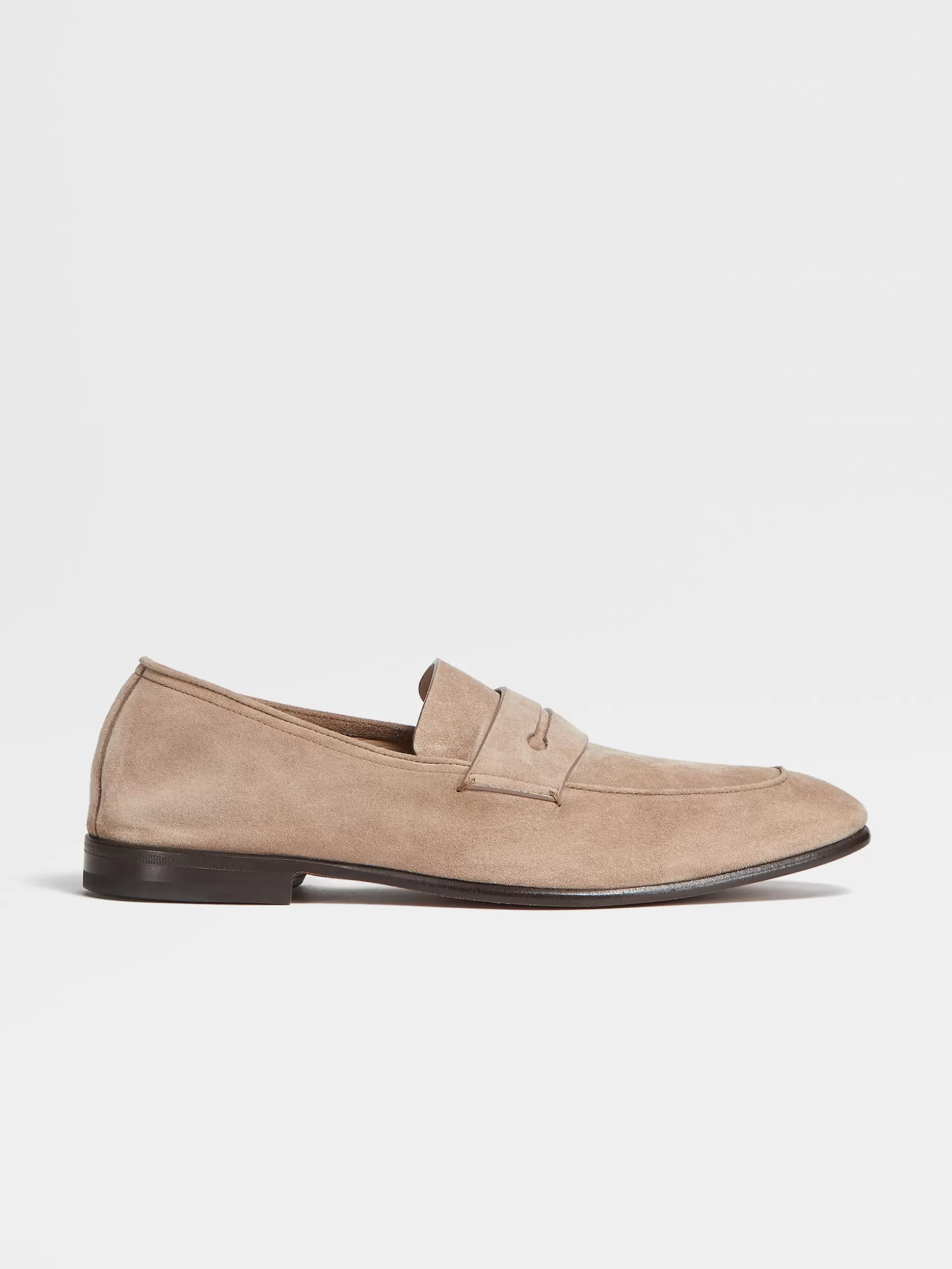 Men ZEGNA Suede L'Asola Loafers