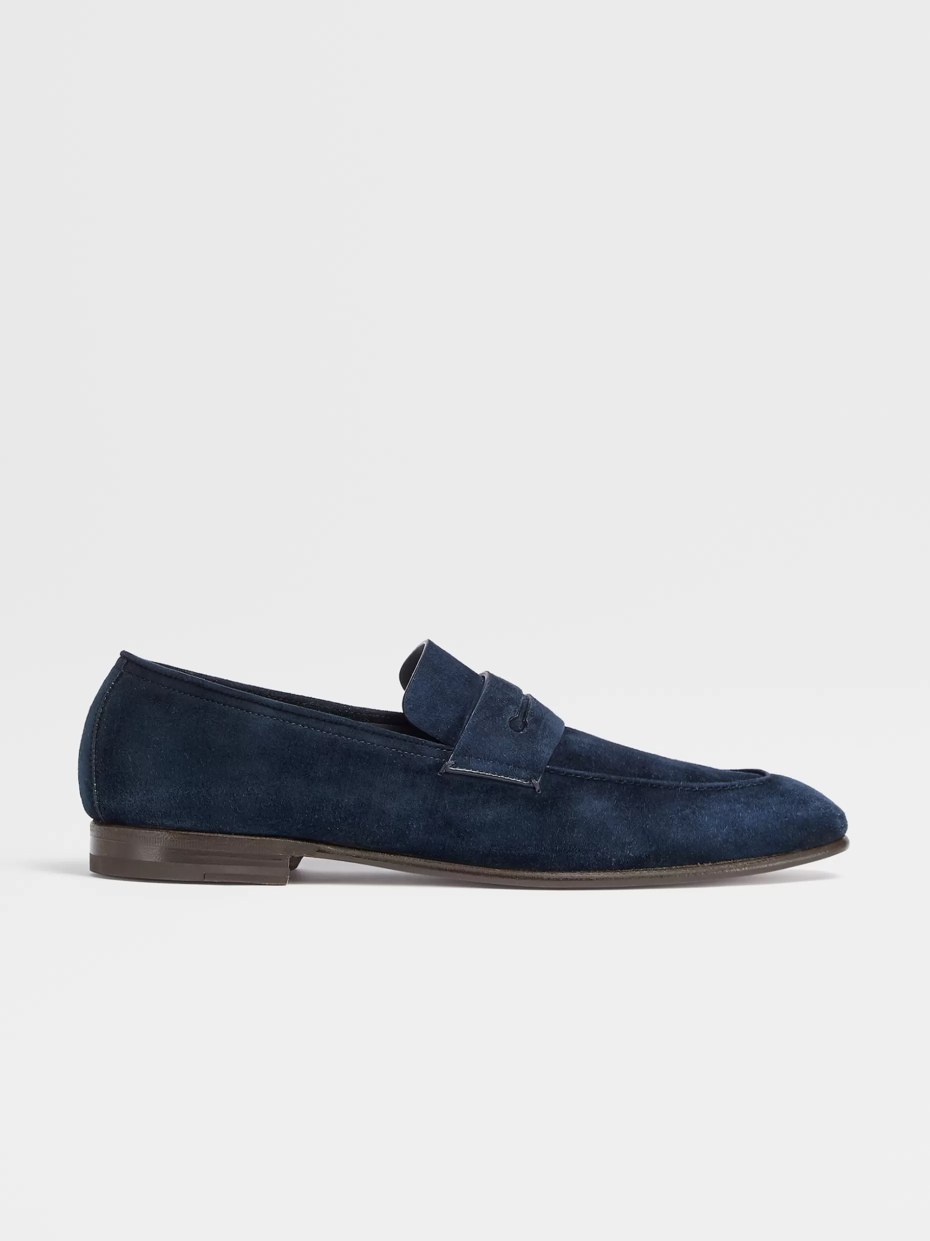 Men ZEGNA Suede L'Asola Loafers