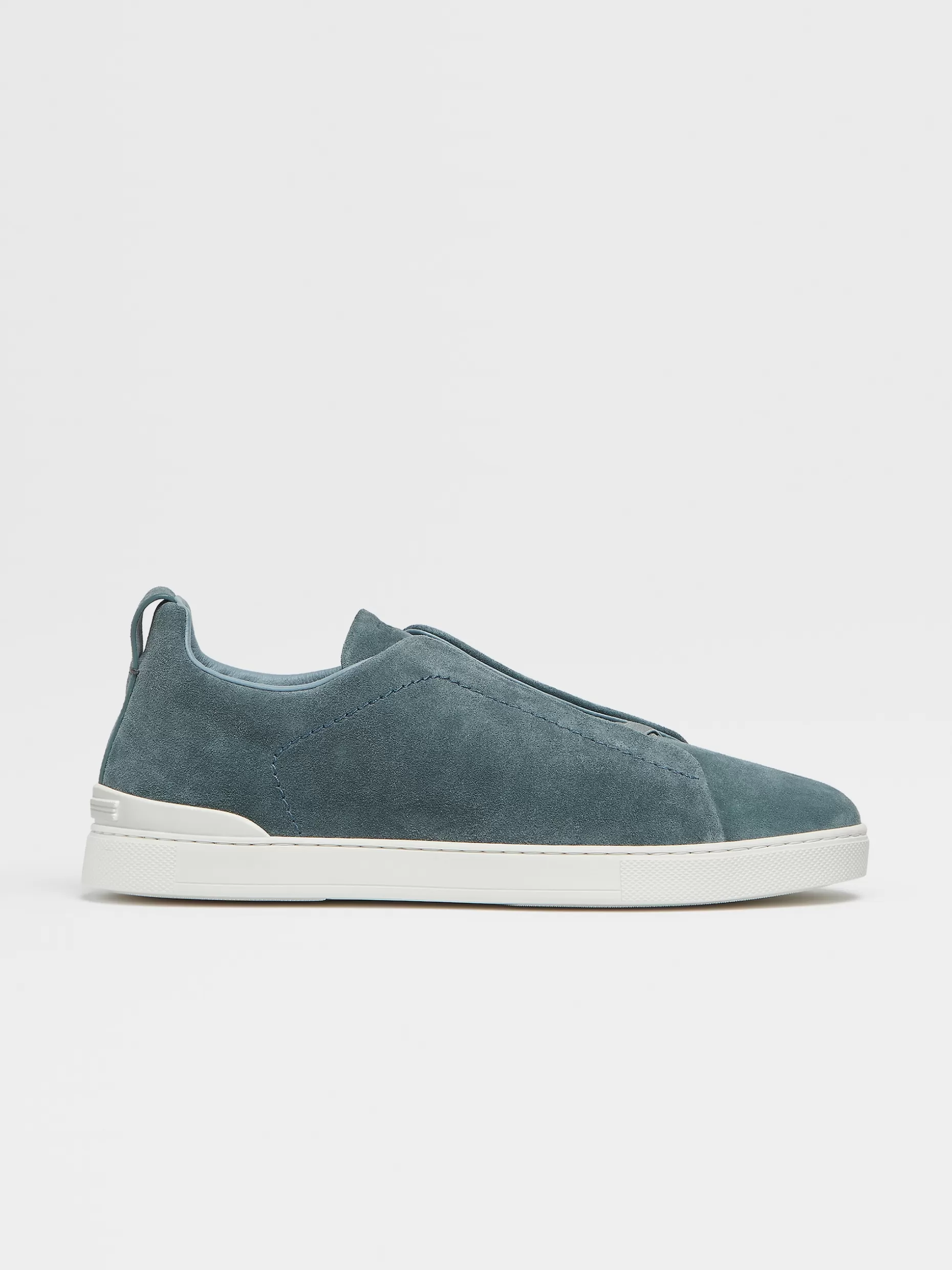 Men ZEGNA Suede Triple Stitch™ Low Top Sneakers