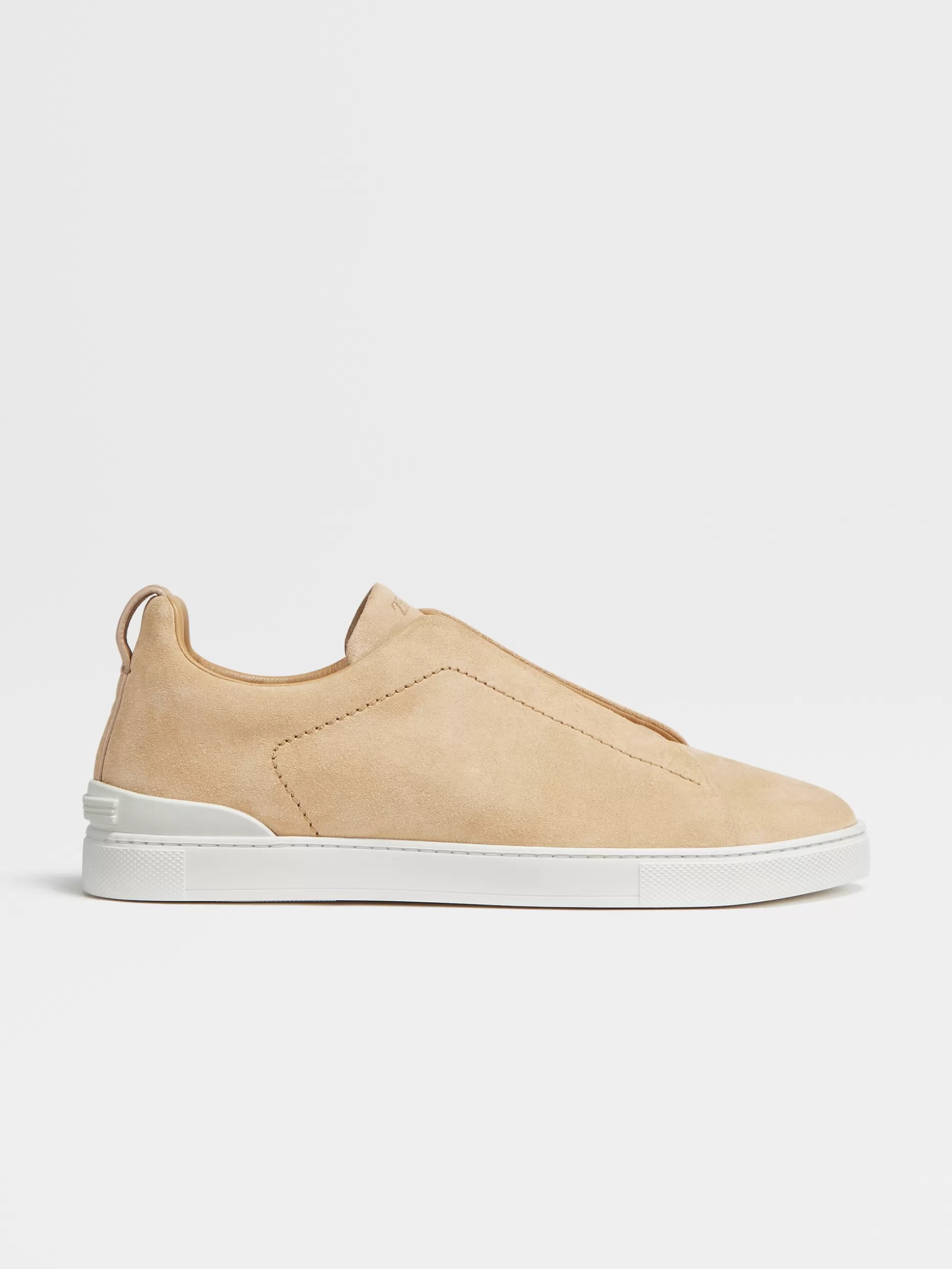 Men ZEGNA Suede Triple Stitch™ Low Top Sneakers