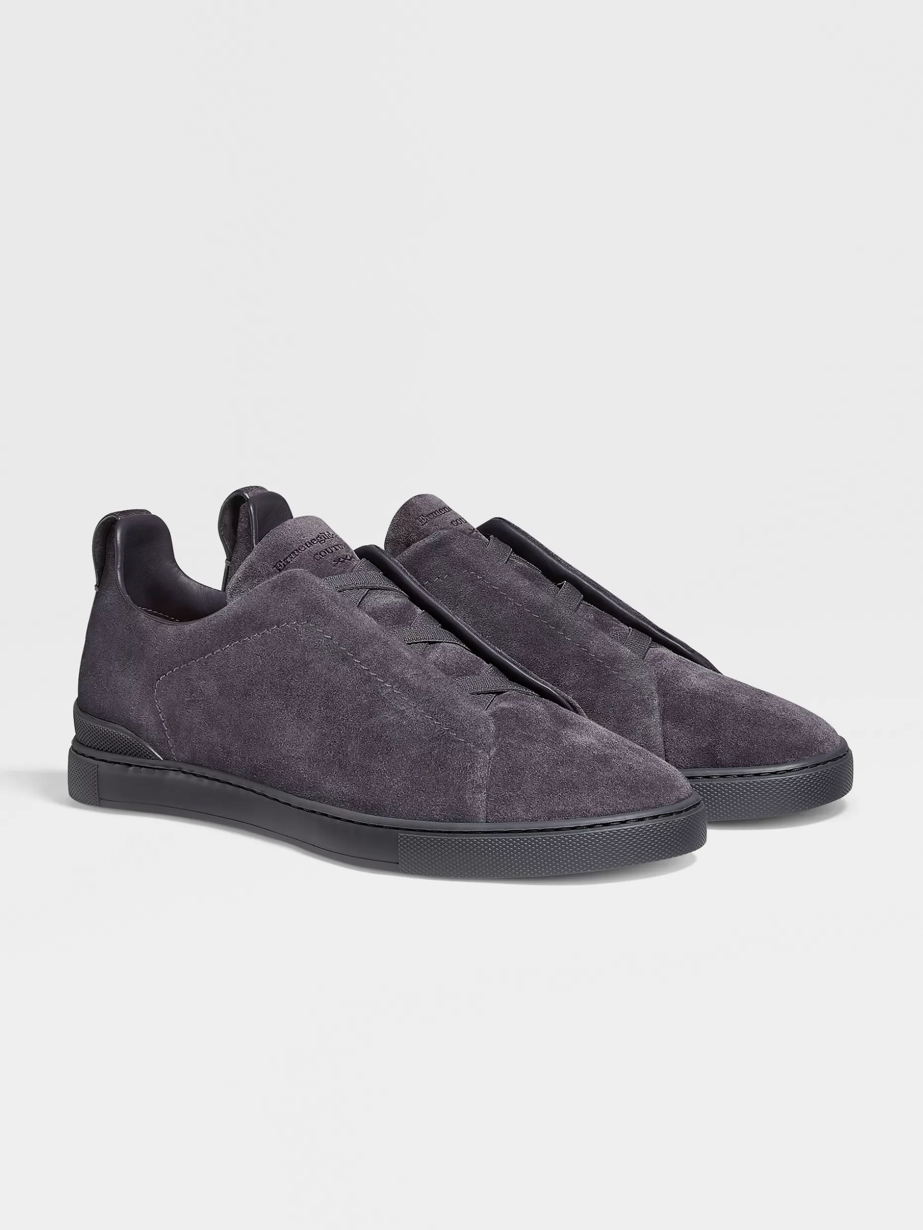 Men ZEGNA Suede Triple Stitch™ Sneakers