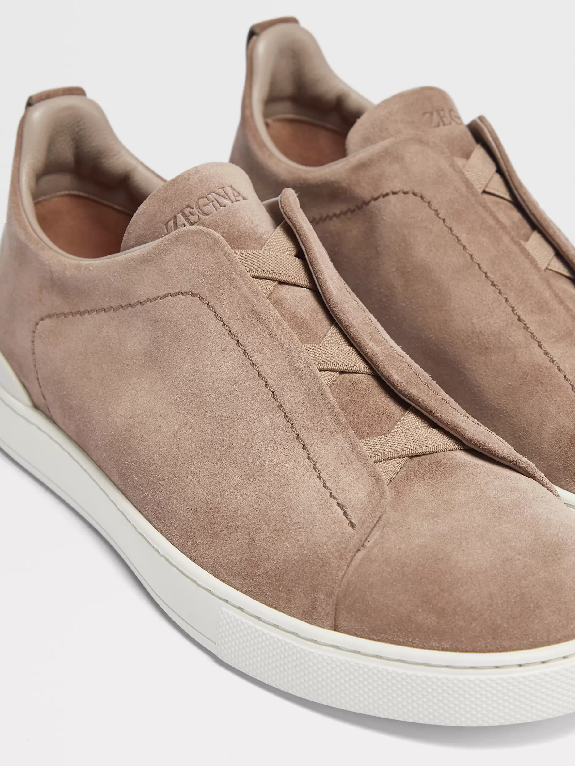 Men ZEGNA Suede Triple Stitch™ Sneakers