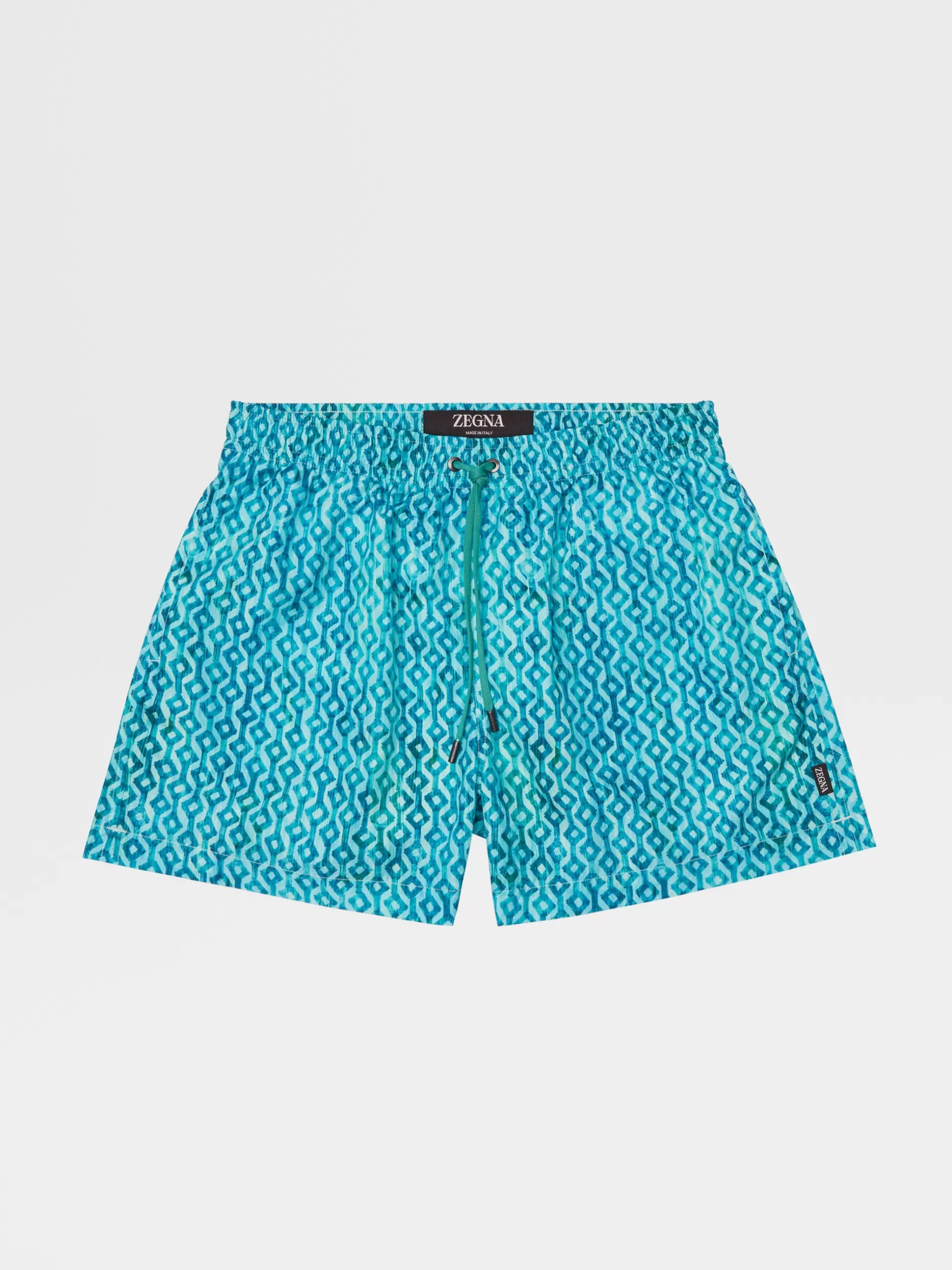 Men ZEGNA Technical Fabric Printed Swim Boxers