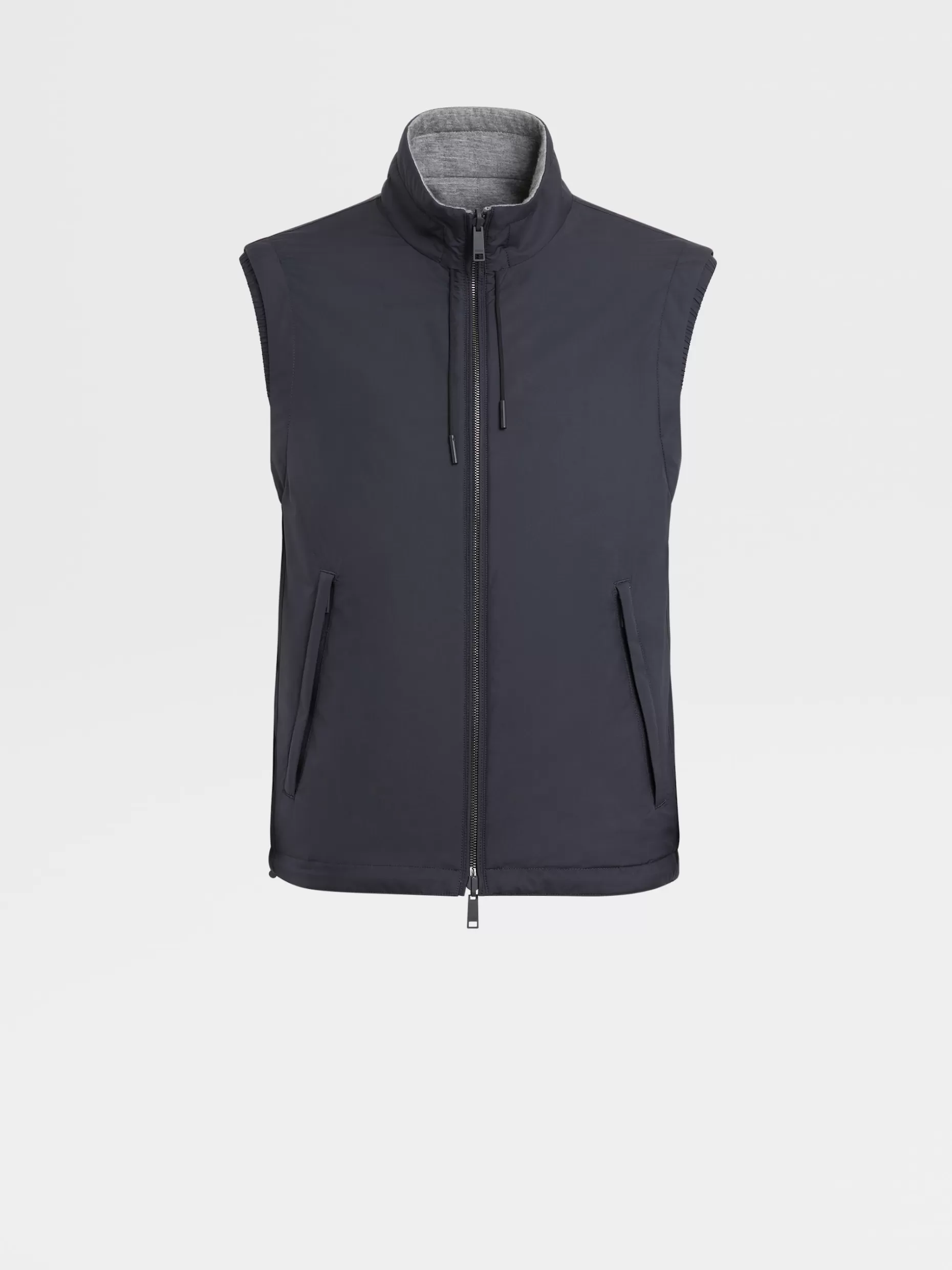 Men ZEGNA Technical Fabric Reversible Vest