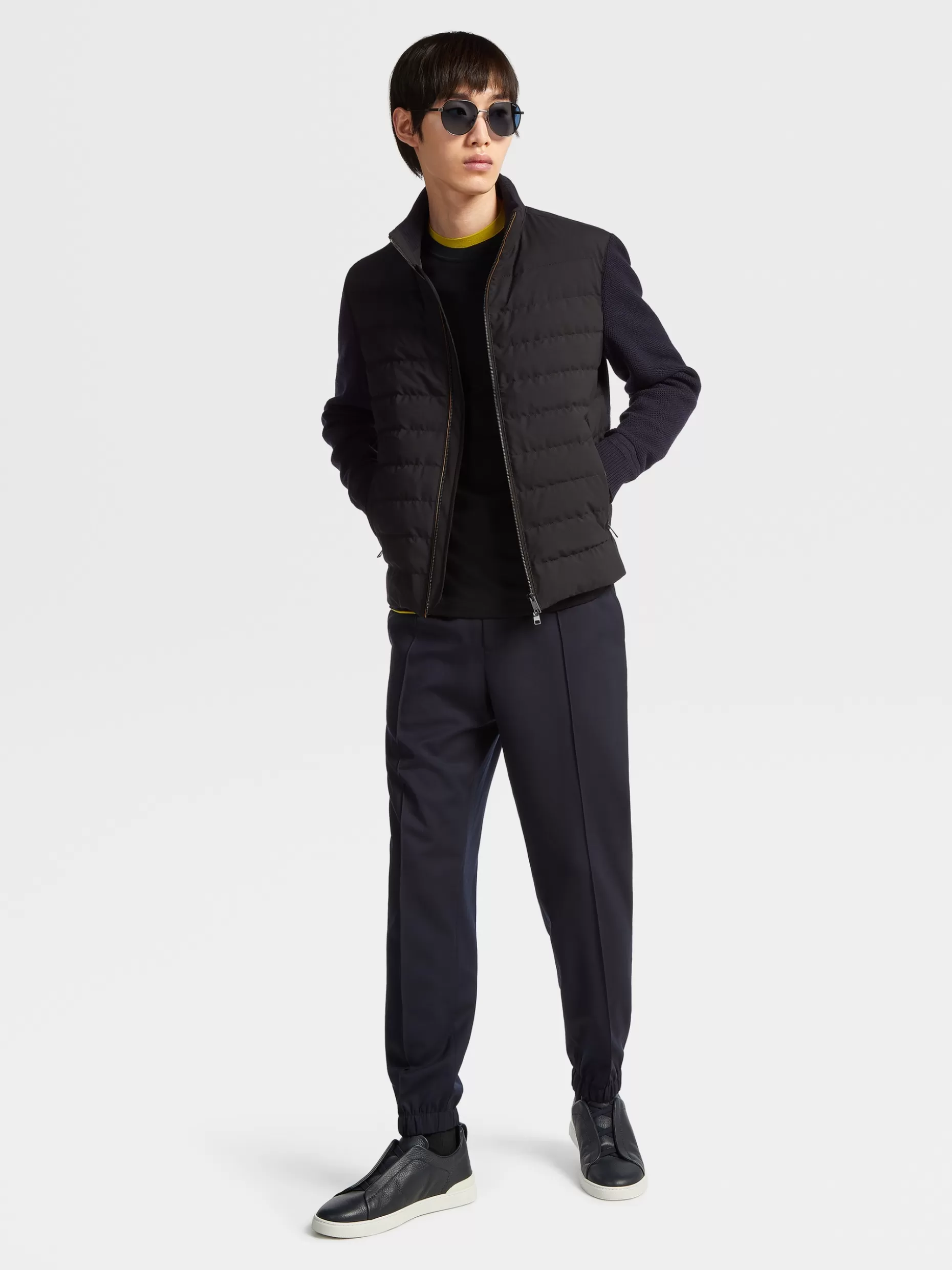 Men ZEGNA Trofeo™ Elements Wool And Cotton Down Hybrid Blouson