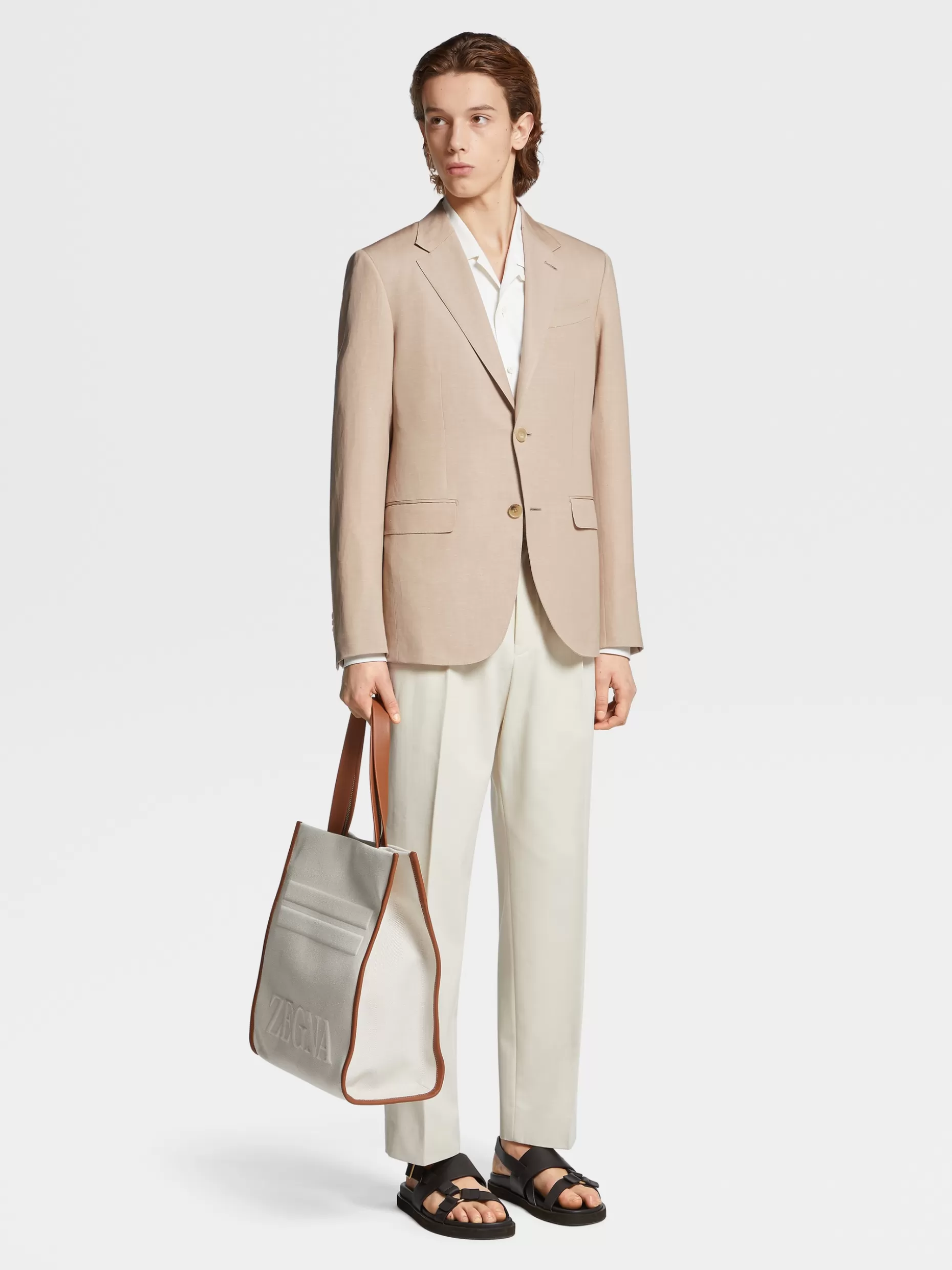 Men ZEGNA Trofeo™ Summer Wool And Linen Jacket