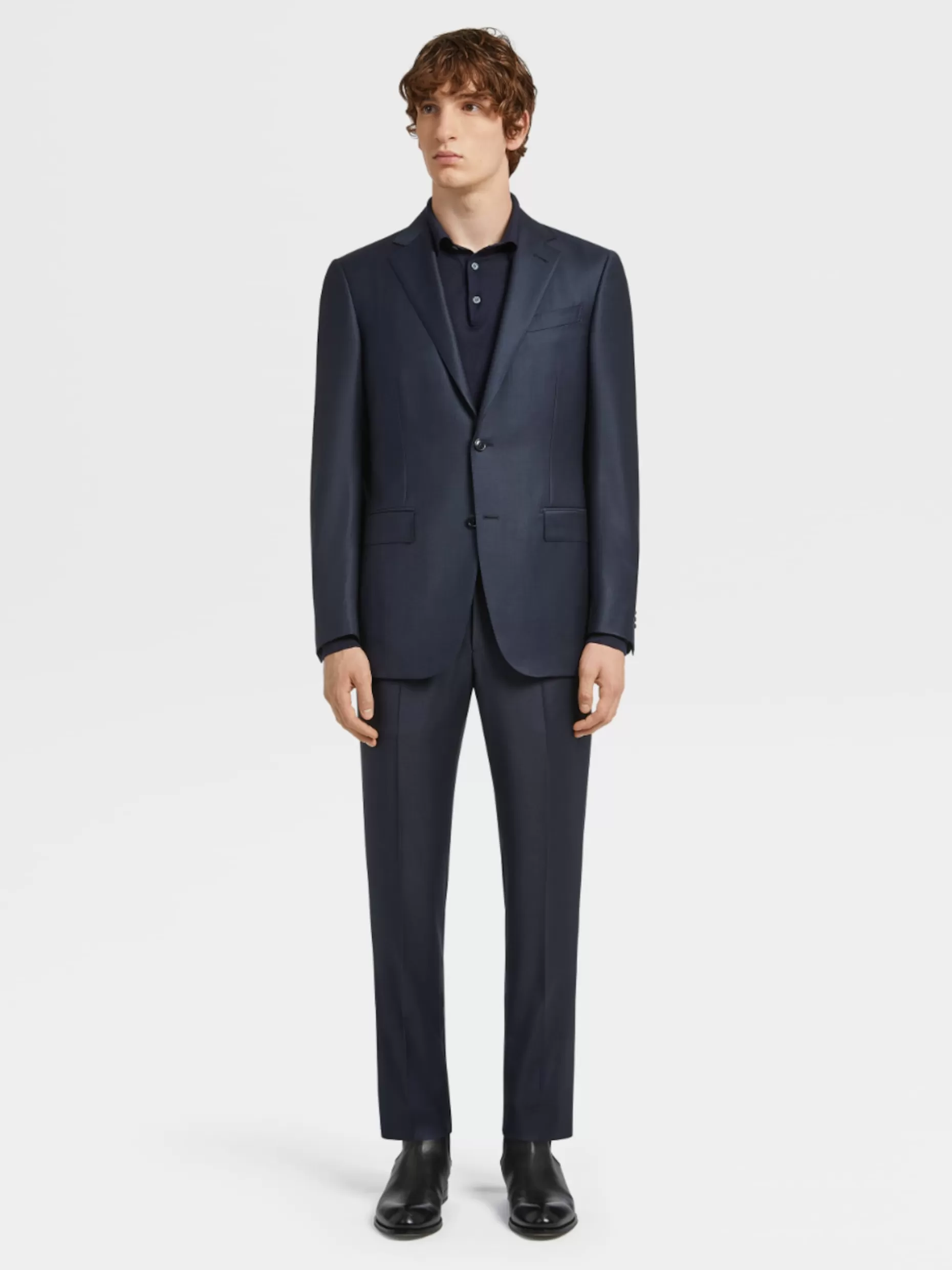 Men ZEGNA Trofeo™ Wool Suit, Pinpoint Pattern, Drop 7