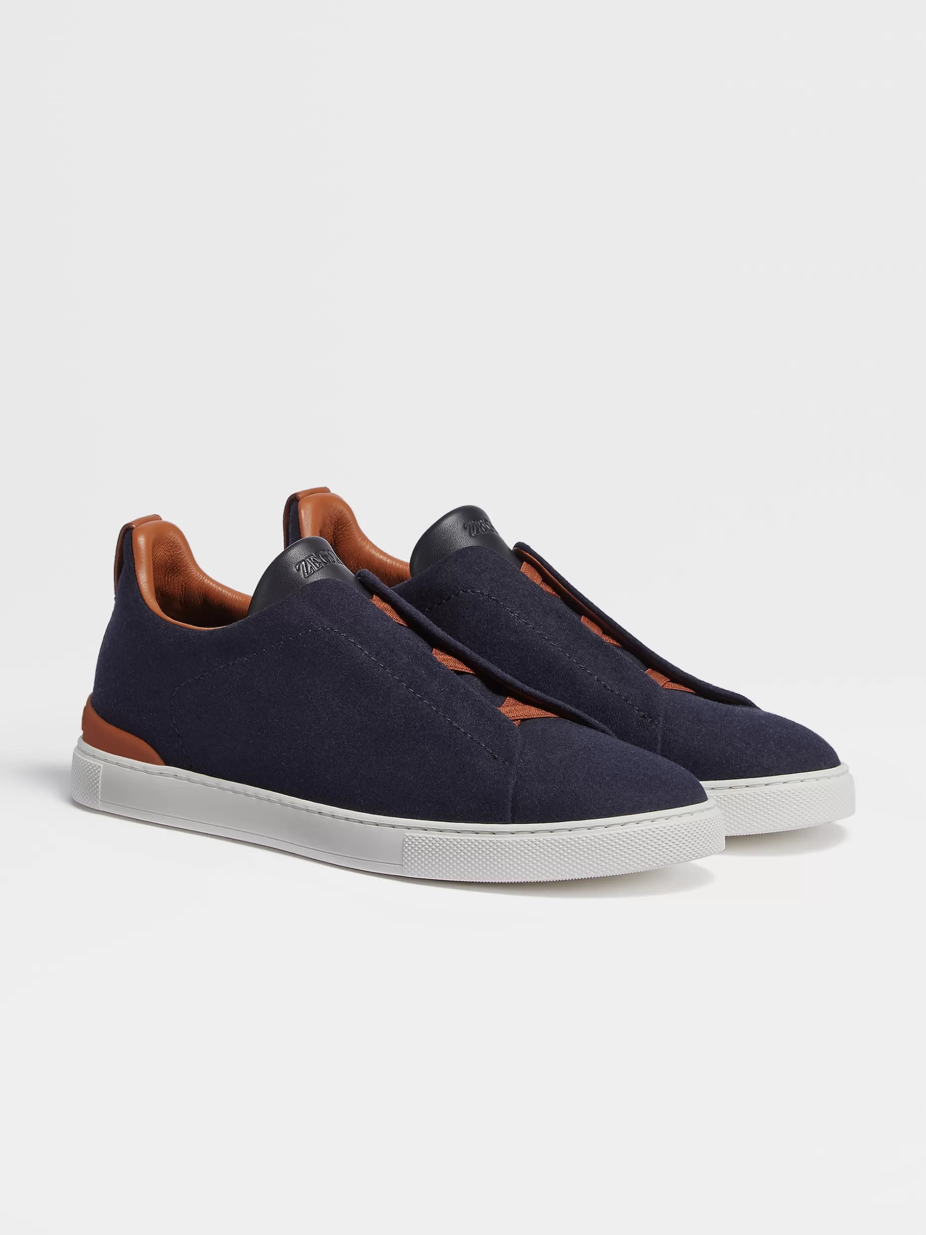 Men ZEGNA #Usetheexisting™ Wool Flannel Triple Stitch™ Low Top Sneakers