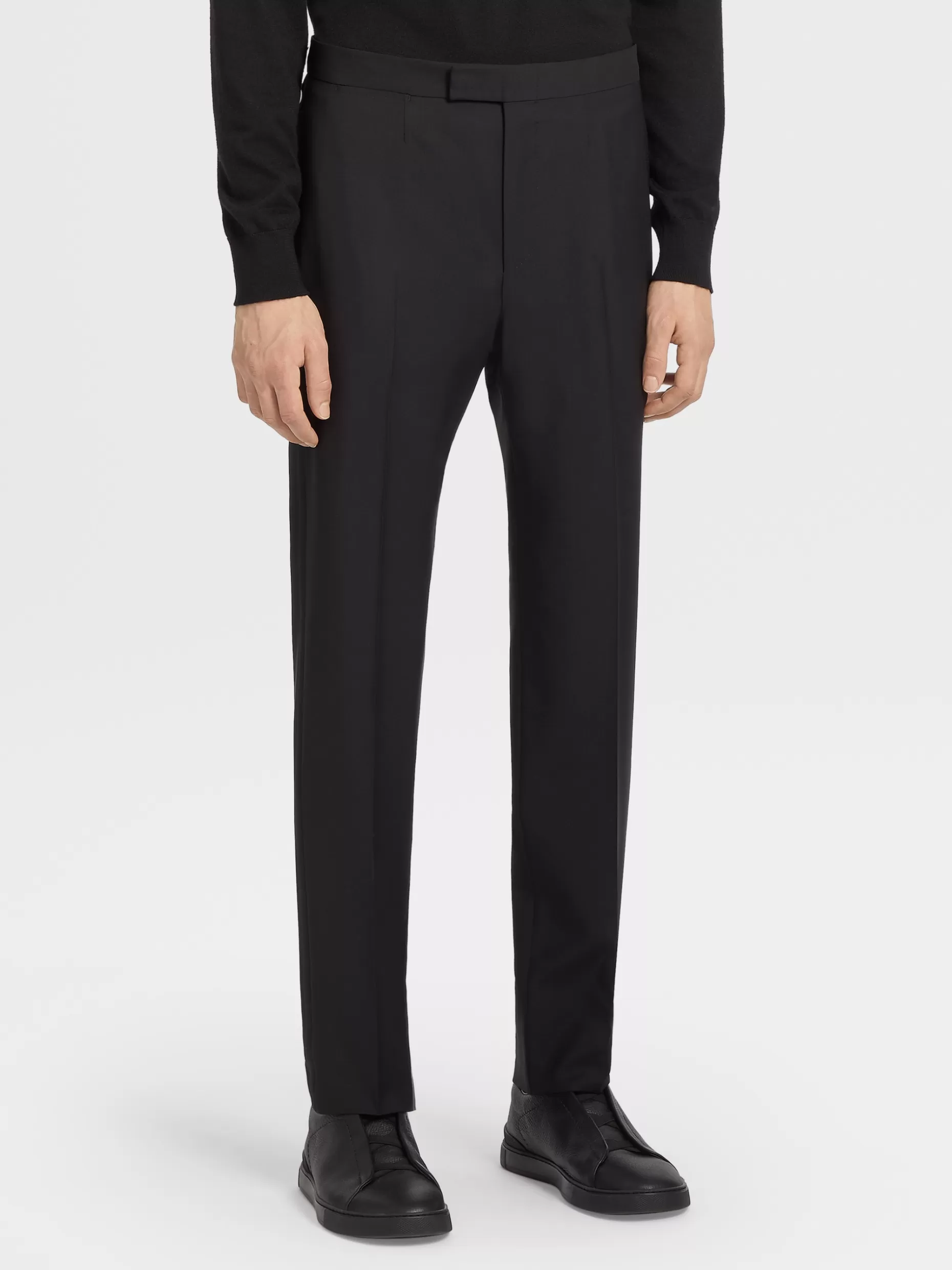 Men ZEGNA Wool And Mohair Tailoring Pants