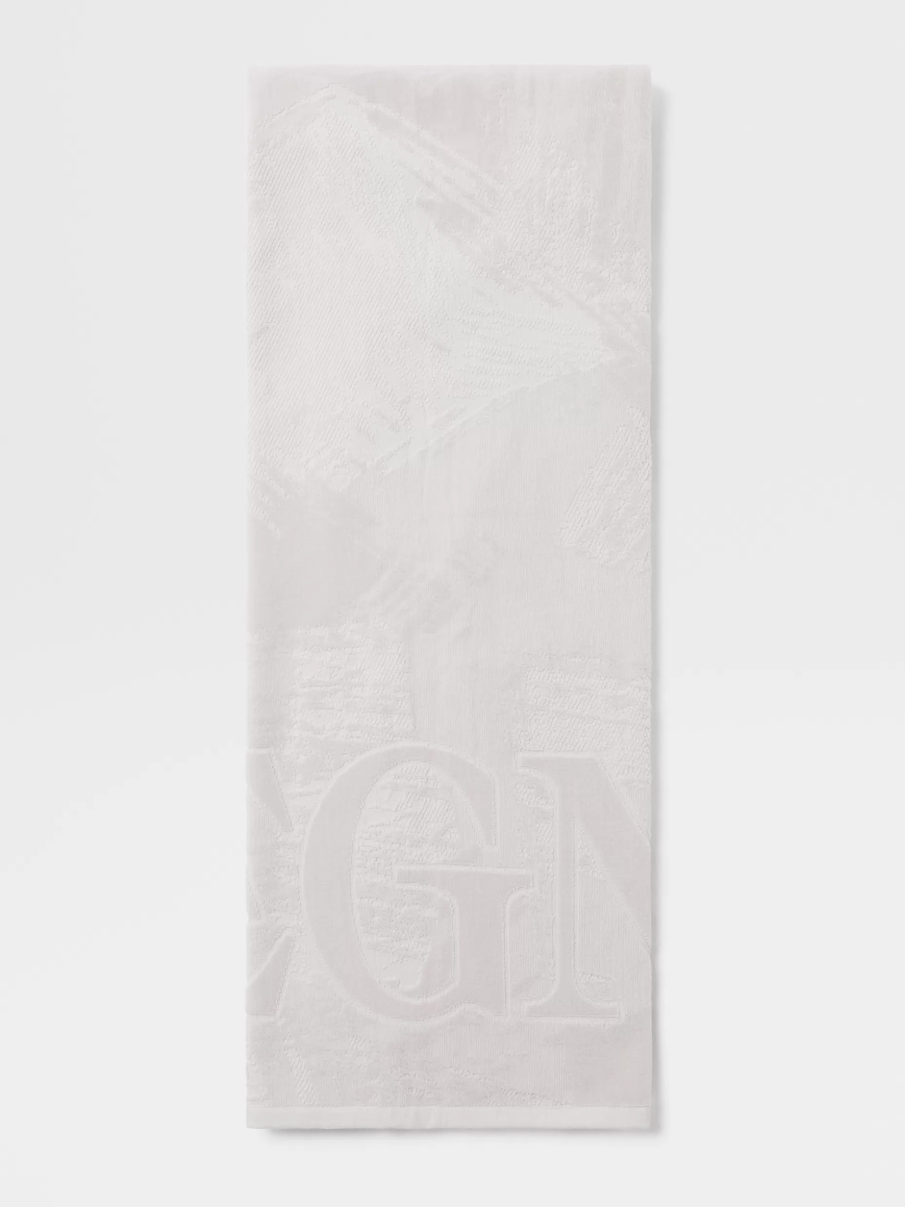 Men ZEGNA Logo Beach Towel