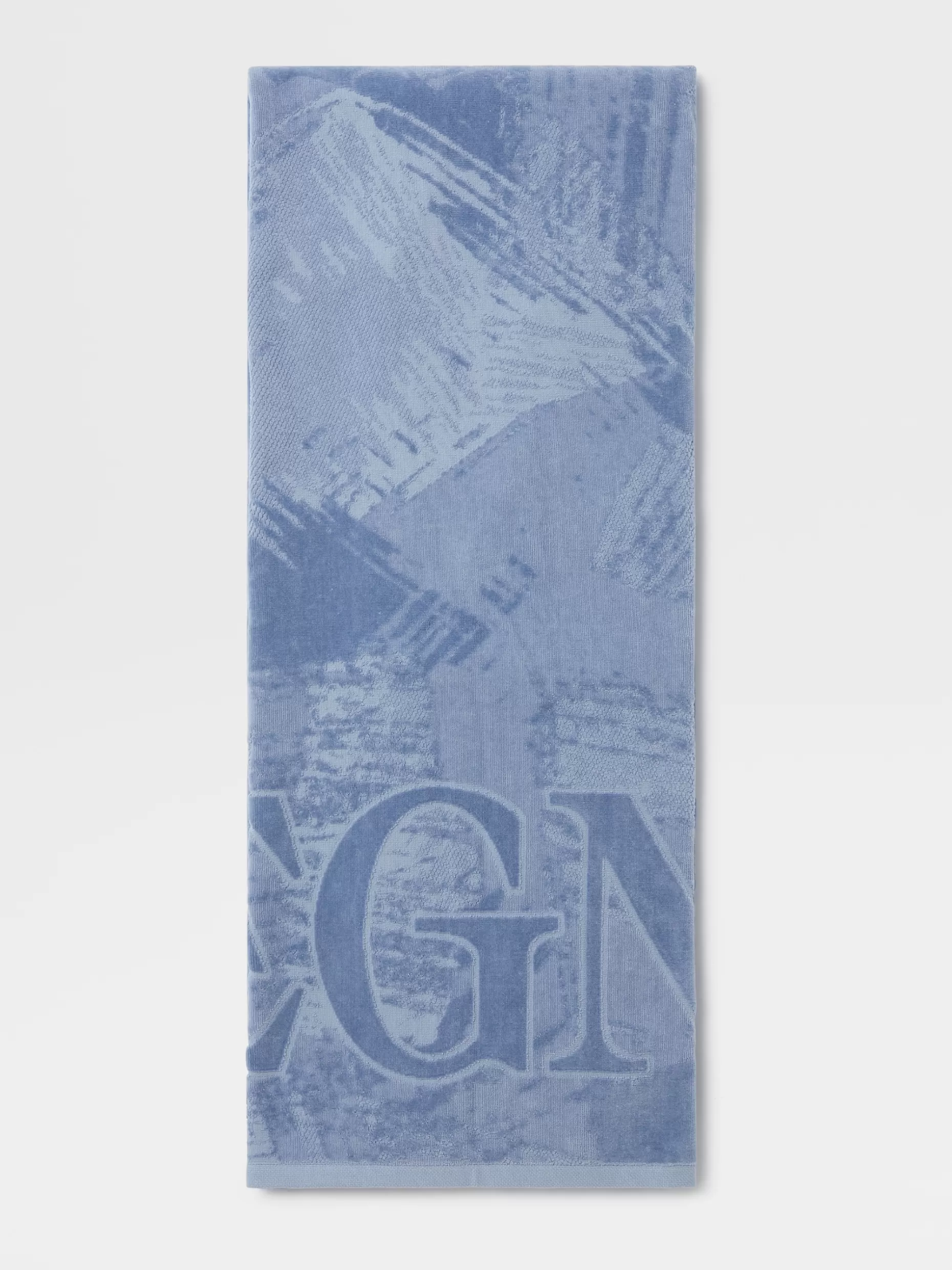 Men ZEGNA Logo Beach Towel