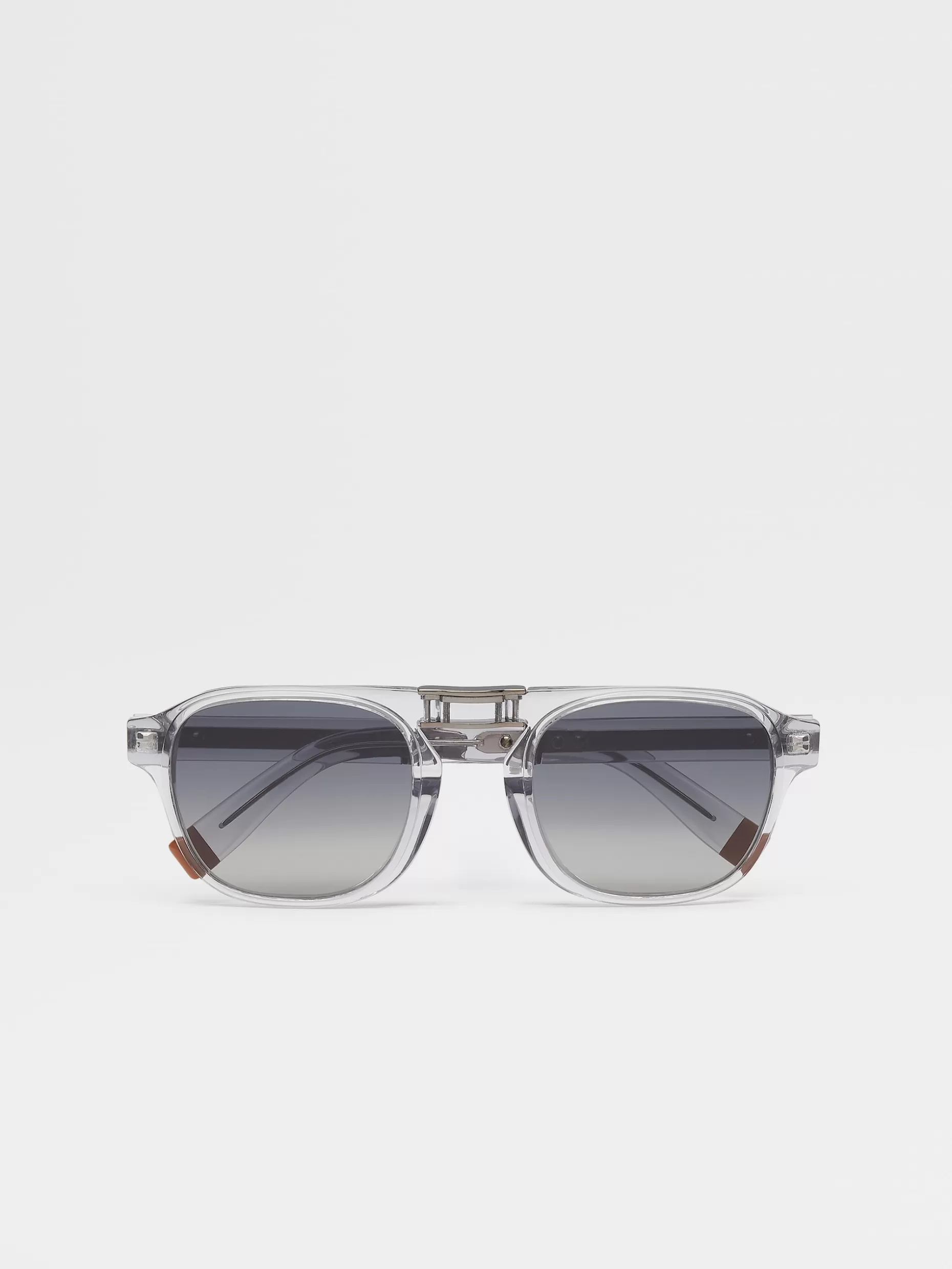 Men ZEGNA Luce Foldable Sunglasses With Polar Lenses