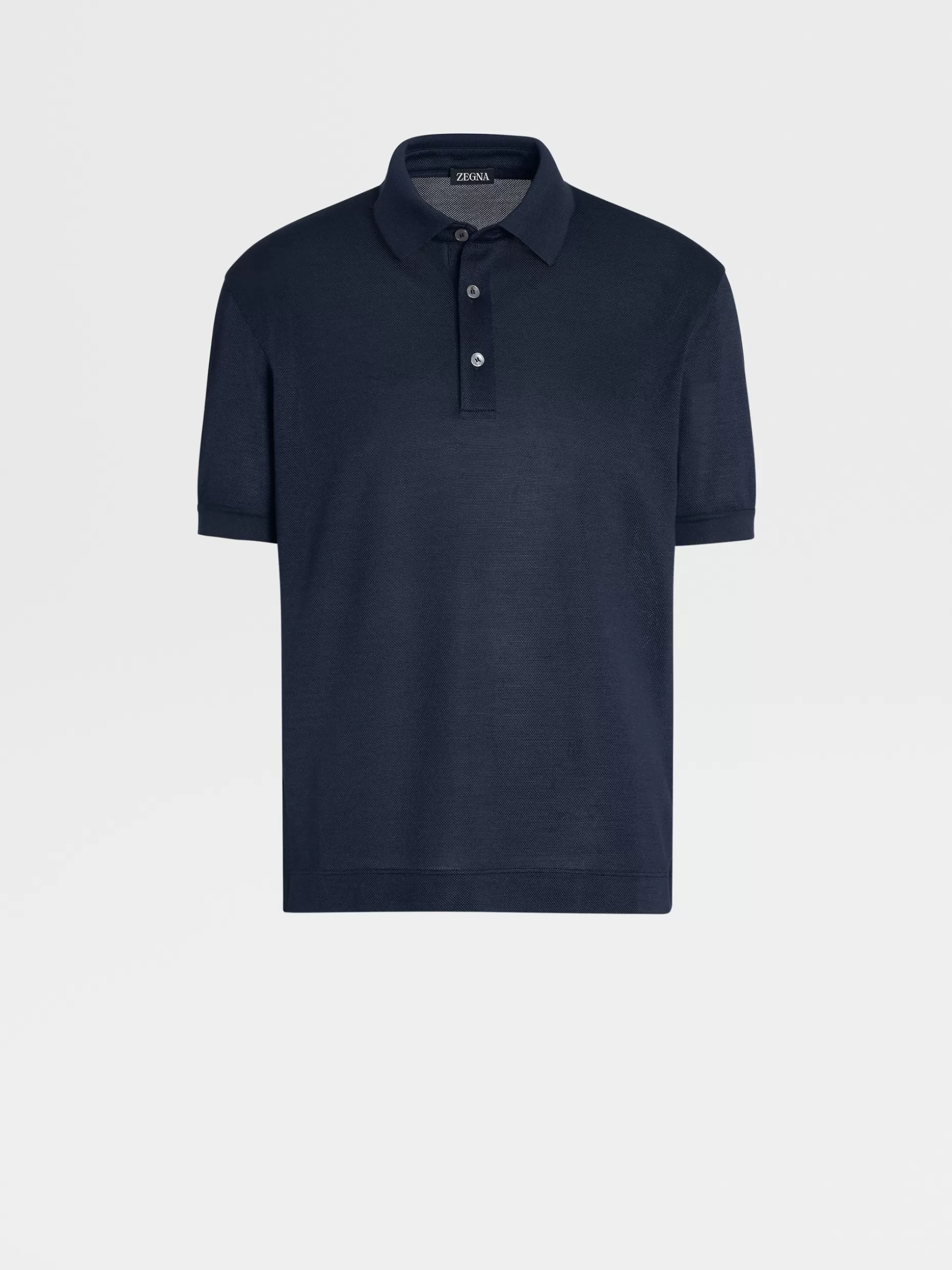 Men ZEGNA Silk Short-Sleeve Polo