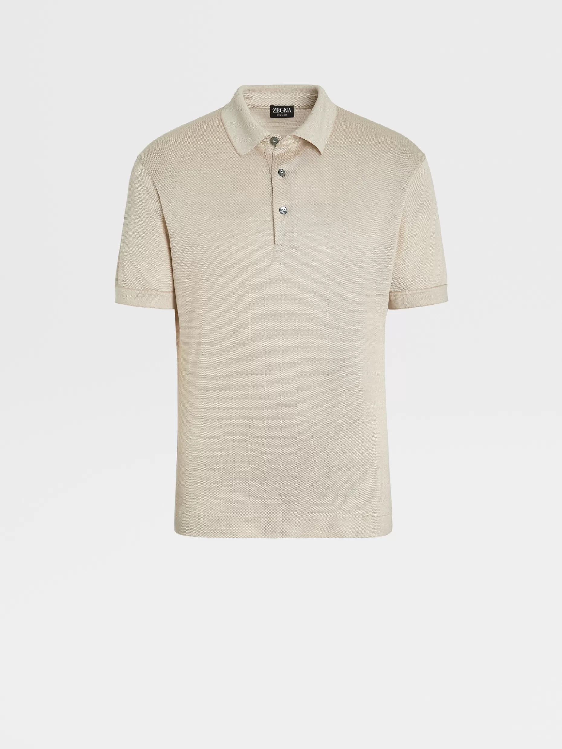 Men ZEGNA Silk Short-Sleeve Polo